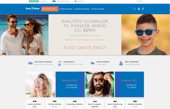 Webshop med salg af solbriller som er SEO optimeret
