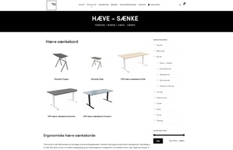 Solid lille webshop med kontormøbler