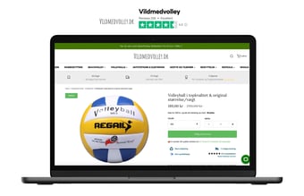 Danmarks førende volleyball-shop -  suveræn SEO & omsætning på + 500.000 kr./år.