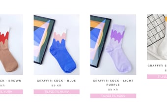 Flot webshop med salg af sokker - klar til vækst