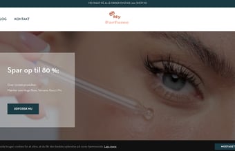 Myparfume.dk - Dropshipping webshop med 9500 produkter, klar til lancering!