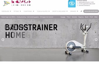 Webshop med dropshipment af motionsudstyr