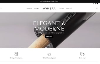 Lækker Webshop l  Winera.dk  l Inklusiv varelager