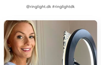 selfietime.dk/ring-light.dk Sælges Danmarks førende webshop af ring lights+mere
