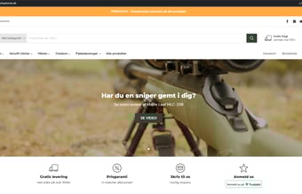 Webshop med salg af Airsoft, Outdoor og Milsim grej sælges