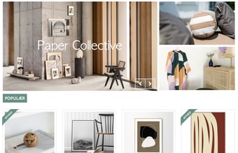 Webshop med salg af boliginteriør, livsstilsprodukter og møbler