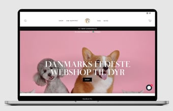 Webshop med salg af kæledyrs produkter - Omsætning på: 10.000 kr. på 1 måned.