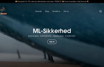 ML-Sikkerhed - webshop med letvægtssikkerhedssko - Omsætning på ca 50-80k om måneden