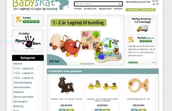 Skøn webshop med salg af kvalitets legetøj til børn 