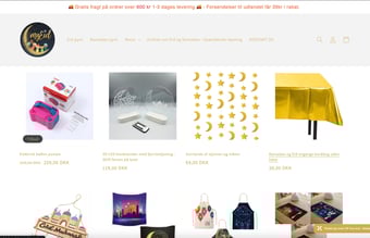 MyEid - velfungerende webshop til salg - Nr 1 og 2 på google på vores produkts nøgleord