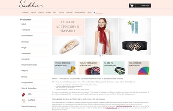 (Varelager 36.000 medfølger) 12 år gammel webshop med accessories til kvinder sælges