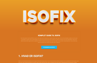ISOFIX.dk - Super domæne + affiliate website