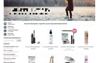 Velkørende webshop m. øko skønhedsprodukter