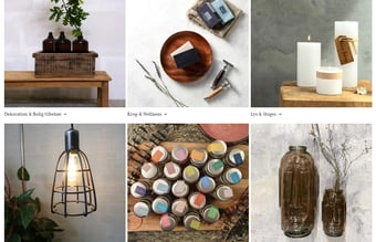 Online livsstilsbutik - interiør, wellness mm. - med omsætning