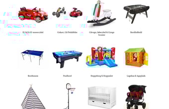 Webshop med leg til børn og voksne.