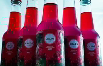 CHAOS Soft Drinks - sodavandsbrand med opskrifter, design og professionel, køreklar webshop 