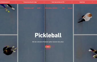 Salg af opkommende ny sport i Danmark