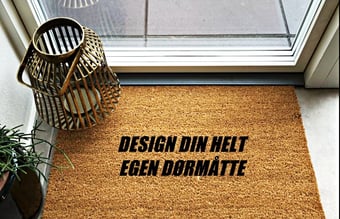 Skal væk! Webshop med salg af kokosdørmåtter - Mulighed for at lave sin egen tekst - Omsat for ca. 80.000 kr. - Til salg