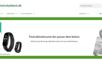 Webshop med salg af aktivitetsure