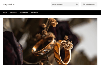 Unik køreklar dropshipping hjemmeside med smykker - dansk leverandør