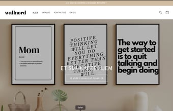 Dropshipping shop med salg af unikke plakater