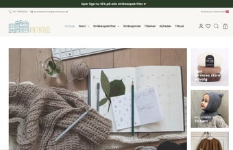 knithouse.dk - Online garnfirma til salg - omsætter for ca. 117.000 kr./måned kun igennem nyhedsbreve...
