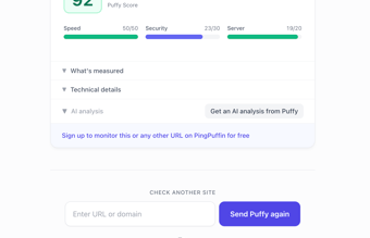SaaS uptime monitoring service med betalende kunder