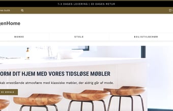 Dropshipping shop med salg af high-end møbler