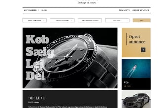 Markedsplads for salg af luksusvarer - komplet, brugervenlig og æsteisk flot 