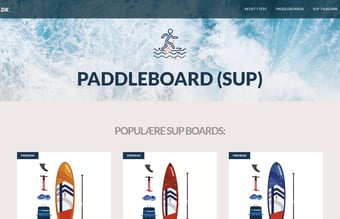 Paddlepriser.dk - Affiliate side med paddleboards - DR på 27 og knap 300 månedligt besøgende. 