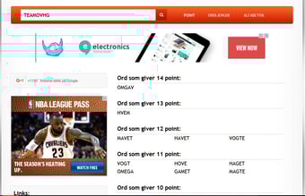 Snydesøgemaskine til populært spil  - over 2.000.000 sidevisninger/mnd.