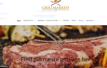 Grillmarked.dk - shopify online butik + varerlager sælges