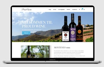 Webshop med vine fra Sydspanien. Sælges for under indkøbsprisen