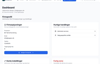 Lead-platform til håndværkere med automatisk matching