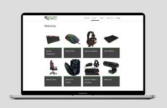 Køreklar gamer webshop med gode brands - NY PRIS!