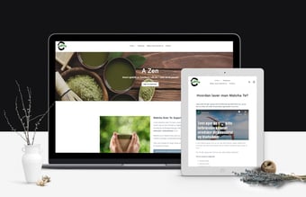 azen.dk - Lille webshop med stort potentiale - Sortiment af Matcha te og udstyr. 