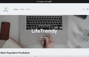 Salgklar webshop - Lifetrendy.shop - Perfekt til dig som ønsker at starte din egen dropshipping rejse