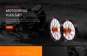 Webshop med Motocross / Motorcykel fælge til salg! - Omsat for: 12.400 DKK
