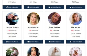 Dansk Influencer marketing platform 