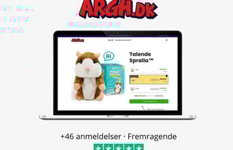 Konverteringsbar webshop som sælger legetøj - Omsat 96.400,- DKK inkl. moms - Konverteringsrate på +5%