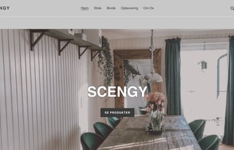 Unik dropshipping side med møbler - helt ny og køreklar.