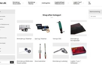 Webshop med trailer reservedele - Der har de første 30 dage været ca. 50 ordre