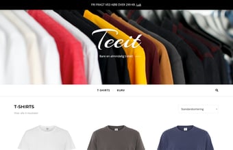 T-SHIRTS LIGE TIL DØREN