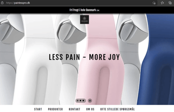 Køreklar webshop til salg af nakke massage udstyr - Painlesspro.dk