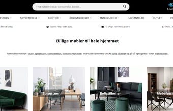En velkørende Webshop med salg af møbler