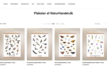 NaturHandel.dk - Webshop med unikke danske naturplakater sælges