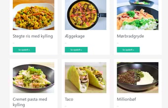 Opskriftsblog med næsten 8.000 besøgende om måneden via organisk trafik