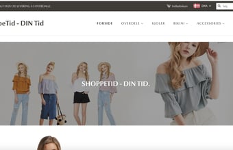 Shoppetid.dk - Nystartet dropshipping webshop med salg af tøj til kvinder
