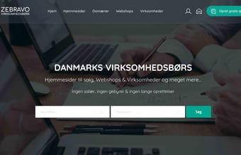 Handelsportal for køb og salg af hjemmesider og virksomheder