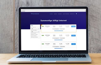 Find-Internet.dk - Affiliate site indenfor internetudbydere med organiske besøgende